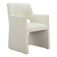 thumbnail image 6 of Minet Dining Chair Linen White Dining Chair, Modern Style, Cozy polyester linen fabric, Plywood, Indoor Dining, 6 of 7
