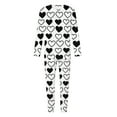thumbnail image 6 of Lorytime Valentine Pajamas for Couples Valentines Heart Long Sleeve Crewneck Tops with Pockets and Pants Men Homewear, 6 of 8