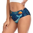 thumbnail image 2 of Balery Whimsical Underwater Fantasy Ropa Interior de Algodón para Mujer con Dibujo – Braguitas Cómodas y Elásticas, Estilo Clásico-Small, 2 of 6