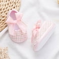 thumbnail image 7 of HUANBAI Baby Girls Toddler Soft Shoes Toddler Walkers Shoes Bow Princess Shoes Bowknot Flat Walkers Shoes 12, 7 of 7