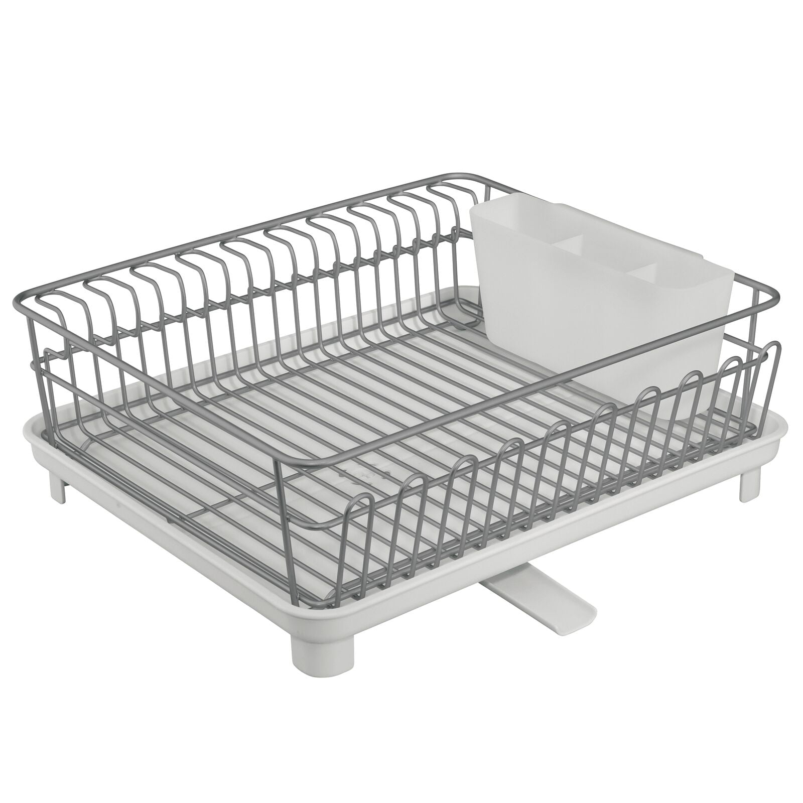 Mdesign Alloy Steel Sink Dish Drying Rack Holder - Matte Satin/frost :  Target