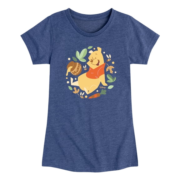 Winnie the Pooh - Pooh Circle - Toddler Girls Fitted Short Sleeve T-Shirt