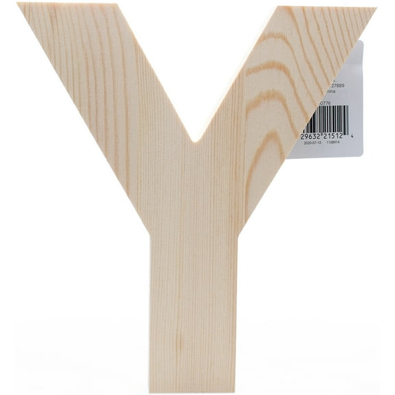 Hampton Art Chunky Wood Letter 8"-Y