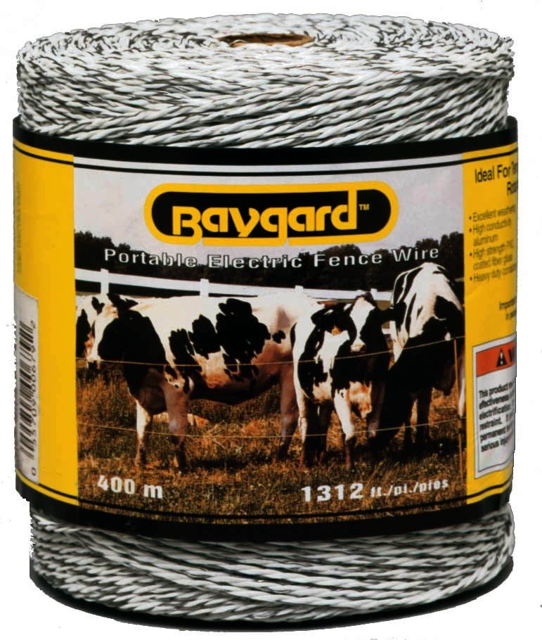 Baygard 00129 656/' Yellow /& Black High Visibility Electric Fence Tape