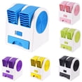 thumbnail image 3 of Mini aire acondicionado USB Ventilador de refrigeración personal portátil Salida de aire doble Ventilador de refrigeración de aire de escritorio de verano Speravity JJ25639-01B, 3 of 6