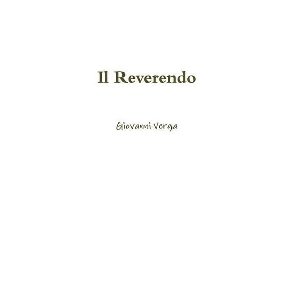 Il Reverendo, (Paperback)