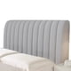 thumbnail image 1 of Advancent Paquete suave de respaldo de madera para un ambiente elegante de dormitorio, cubierta de cabecera de alta gama fácil de limpiar Juegos de cama gris claro 150CM, 1 of 6