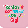 thumbnail image 4 of Inktastic Santa's Got Nothin' on Gigi with Christmas Presents Boys or Girls Baby Bib, 4 of 4