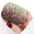 thumbnail image 2 of ELEHOLD For Airpods 4th Gen Shocproof Case Rhinestone Glitter Gradiant Full Body Protection Plating Rugged Cover for Women, Gift, Purple, 2 of 9