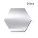 thumbnail image 3 of Moyic 24 piezas espejo pared pegatina DIY superficie lisa autoadhesivo alta viscosidad hexagonal cocina hogar Oficina pasillo baño Decoración del hogar Moyic HA011930-00, 3 of 6
