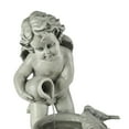 thumbnail image 3 of LuxenHome 34" Resin Cherub Angel Outdoor Water Fountain, Garden Water Feature Decor, 3 of 11