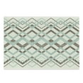 thumbnail image 1 of Chevron Cutting Board, Vintage Overlapping Zigzag Lines Thin and Thick Stripes Old Classical, Decorative Tempered Glass Cutting and Serving Board, Large Size, Almond Green Brown Cream, by Ambesonne, 1 of 1