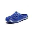 thumbnail image 3 of Fangasis Women Men Clogs Casual Slides Backless Sandals Swimming Lightweight Slippers Blue 9 Men, 3 of 9