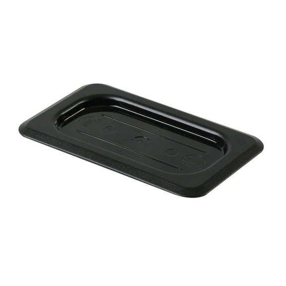 Excellante Ninth size solid cover for polycarbonate food pan, black, NSF certified, comes in each