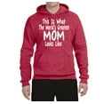 thumbnail image 2 of World's Greatest Mom Looks Like Mother's Day Unisex Graphic Hoodie Sweatshirt, Vintage Heather Red, 3XL, 2 of 3