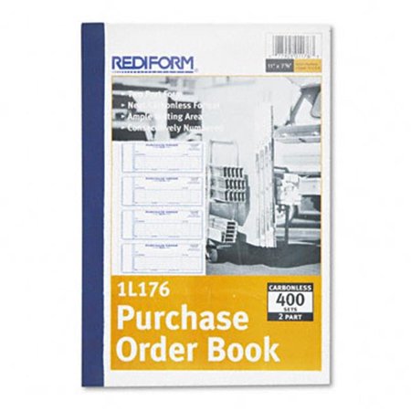 Rediform Purchase Order 7 x 2-3/4 Carbonless Duplicate 400 Sets/Book