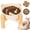 Off-White, variant on Threns Ceramic Slow Feeder Bowl, Slow Feeding Food Dish with Bamboo Stand for Dogs Cats, Anti-Gulping, Stop Bloat, Preventing Choking