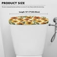 thumbnail image 5 of ZIATUBLE Sunflower Toilet Tank Top Cover Washable Toilet Tank Cover Protector with Stretch Edges Toilet Bowl Tank Covers for Bathroom Dustproof Toilet Tank Lid Pads Home Decor, 5 of 5