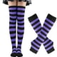 thumbnail image 4 of Guantes Y Calcetines Hasta La Rodilla A Rayas Navideñas, Guantes Calentadores De Brazo Para Navidad, Halloween, Cosplay, Fiesta, Disfraz, Uso Diario Noticed HA039241-00, 4 of 6