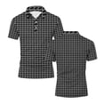 thumbnail image 5 of Axiiglly Golf Shirts for Men Short Sleeve Printed Sweat Wicking Short Sleeve Quick Dry Collared Button Outdoor Sports Casual Tee, S-3XL, 5 of 6