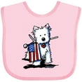 thumbnail image 3 of Inktastic US Flag Westie Boys or Girls Baby Bib, 3 of 4