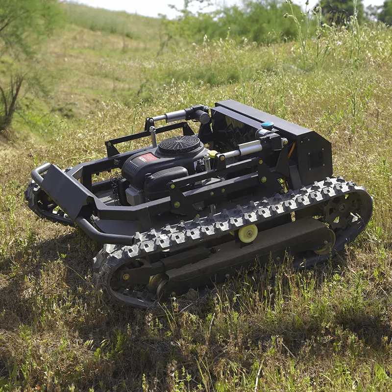 90cm Robotic Lawn Mowers, 22 Horsepower, With 51 Inch Snow Plow, Detachable  600m Remote Control, Track Off-Road, 65 Degree Climbing Angle