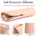 thumbnail image 2 of Mber Makeup Brush Case, Portable Silicone Makeup Brush Bag, Stand-Up Holder, Cosmetic Organizer Travel Pouch, Khaki, 2 of 5