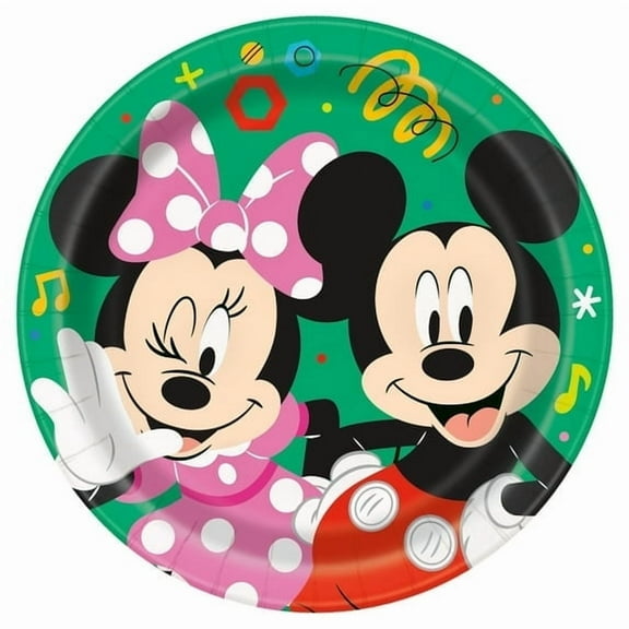 Disney Mickey & Friends Clubhouse Round 7" Dessert Plates, 16ct