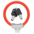thumbnail image 1 of Shisuyan Steel Cable Lock Red 1Pcs 5.3x4.3x0.5In, 1 of 8