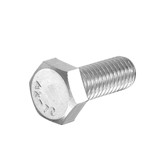 M8-1.25 x 20mm Left Hand Hex Head Bolt, 304 Stainless Steel Reverse Fully Threaded  Fastener Screws Bolts for Machinery, Automobiles and Construction