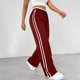 thumbnail image 5 of TaTaai Women High Waist Striped Double Slit Zipper Skort Blazer Mini Skirt with Pants Lining Ladies Office Commute Event Wear Non-See-Through Breathable Stylish Skirt Gift, 5 of 7