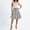 *Gray, variant on ClodeEU Women's Drawstring High Waist Button A Line Midi Skirt,Casual Flared Vintage Pleated Skirts Gray,Womens Plus S