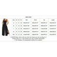 thumbnail image 3 of Lojoutye 2025 NEW Women's Summer Sleeveless Twisted Jumpsuit with Pockets for Women Knot Strappy Pants Button Long Sleeve Suits for Women Openings Loose Long Pa, 3 of 5