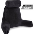 thumbnail image 4 of Husband Pillow Medium Cover Only Black, Cozy Microfiber Bed Rest Pillow Cover with Arms - Array of Colors - Generous Side and Back Pockets - Perfect Fit for Your Favorite Comfy Reading Pillow, 4 of 5
