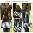 thumbnail image 4 of FORMRS Womens Shoulder Bag with Chain Strap Clutch Purse Cute Tote Handbag, Black and White Geometric, 4 of 7