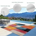 thumbnail image 4 of Fsddascl Colorful Abstract Geo Outdoor Rug for Patio/Deck/Porch, Non-Slip Large Area Rug 4 x 6 Ft, Vintage Color Block Indoor Outdoor Rugs Washable Area Rugs, Reversible Camping Rug Carpet Runner, 4 of 5