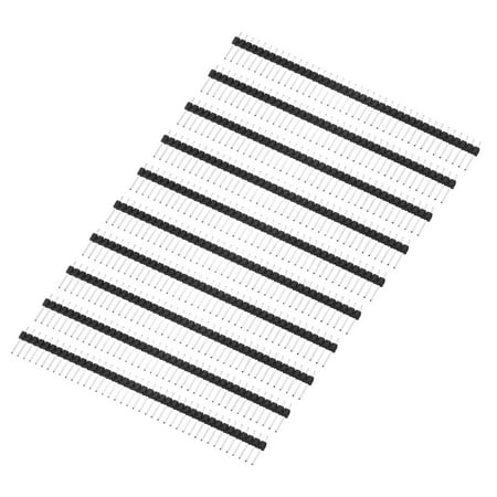 

Uxcell Pack of 10 DIP Pin Header Single Row 40P 13mm Length Copper Plated