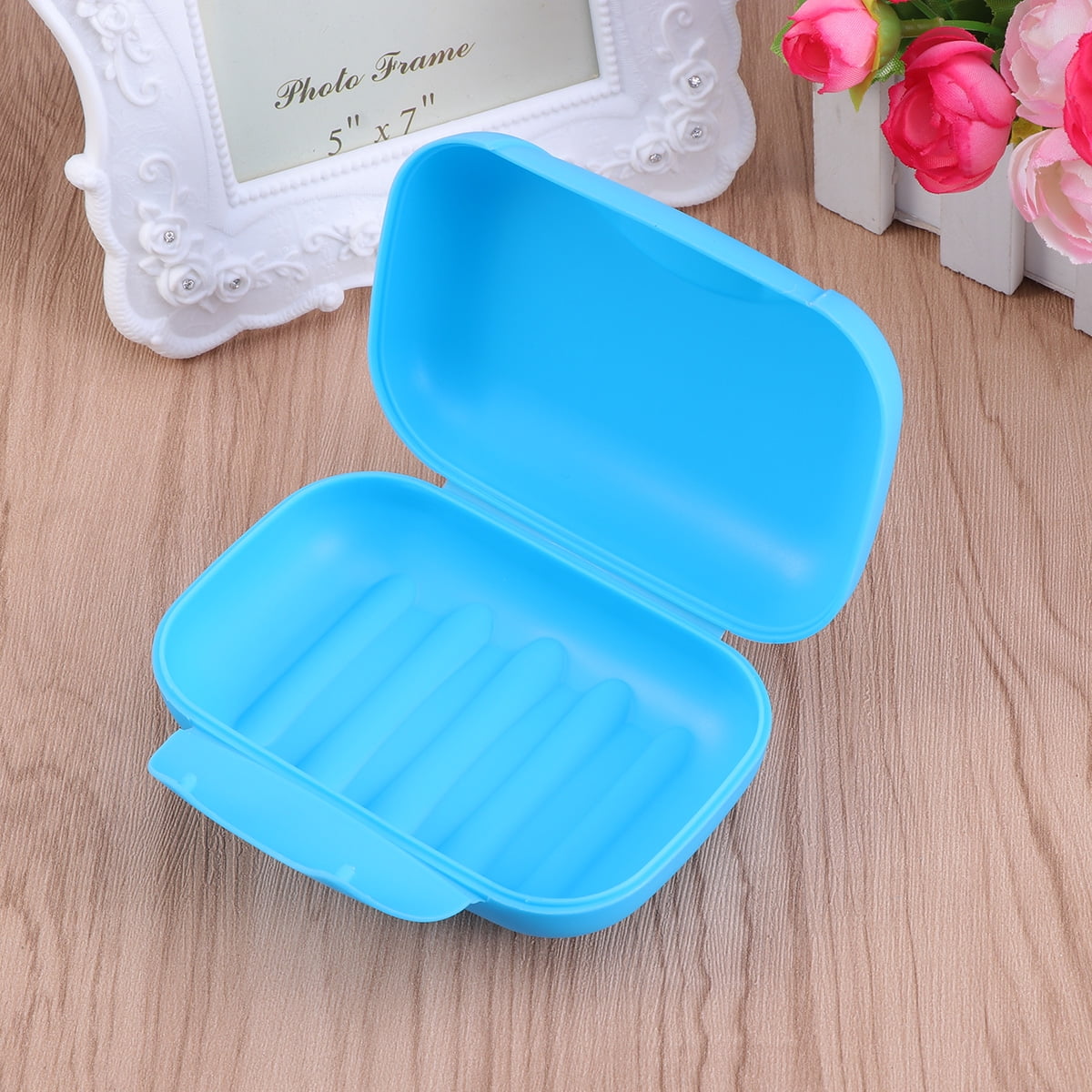 OUNONA Creative Portable Soap Dish Box Soap Holder Container Traveling