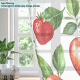 thumbnail image 4 of Yayeee Window Curtains Light Filtering 63"x52" Grommet Panel Pair Home Living Room Decor, Apple Pattern, 4 of 7