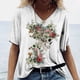thumbnail image 1 of Camiseta Vintage con estampado 3D de calavera para mujer, blusas con cuello en V, Jersey informal de manga corta, Tops de gran tamaño, ropa Harajuku, camisetas de verano, 1 of 4