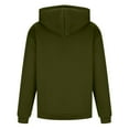 thumbnail image 6 of Wutalume Men's Sweat Jacket with Hood Leisure Hooded Jacket Zip Hoodie, Casual Sweatshirt Jacket for Winter, Plain Design with Pockets, Ideal for Men's Daily and Outdoor Use,Army Green L, 6 of 7