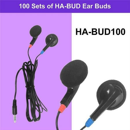 UPC: 0681181628285 | HamiltonBuhl HA-BUD100 Ear Buds with Foam Cushions – 100 Piece