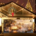 thumbnail image 4 of Jolly Snowman Garage Door Banner Festive Holiday Welcome Sign Polyester Durable Long Lasting Easy Installation Reinforced Edges Multiple Hanging Options for Indoor Outdoor Seasonal Events, 4 of 5