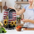 thumbnail image 3 of HELLHERO American Flag Sunflowers Blender Covers Fitted Dust Protector for Home Kitchen, 3 of 6