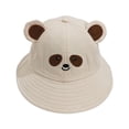 thumbnail image 1 of Sombrero de pescador con diseño de oso de dibujos animados, bonito sombrero de pescador de ala ancha para verano, para adultos, niños, mujeres y hombres, 1 of 7