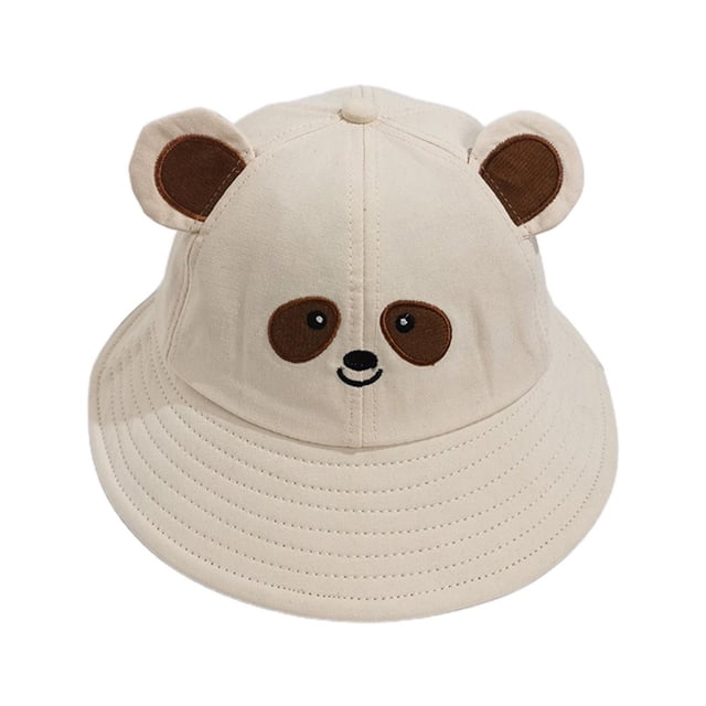 Sombrero de pescador con diseño de oso de dibujos animados, bonito sombrero de pescador de ala ancha para verano, para adultos, niños, mujeres y hombres