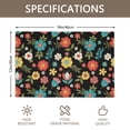 thumbnail image 3 of Placemat, Pioneer Flower Floral Print Pattern Place Mats Table Mat Set Of 2, PVC Washable Placemats for Party Kitchen Dining Decoration, 18x12 Inch, Fade Resistant, 3 of 6