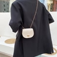 thumbnail image 4 of Bolso bandolera de piel sintética para mujer bandolera de hombro con Ehuebsd patrón de piedras de Color sólido con cadena y solapa informal, 4 of 9