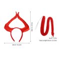 thumbnail image 2 of KAKOWELY Conjunto de 2 piezas de diadema y cola de cuerno de diablo para disfraz de fiesta de Halloween, adecuado para adultos y niños, fácil de usar y duradero., 2 of 4