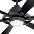 thumbnail image 6 of 52" Kichler Gentry Distressed Black LED Ceiling Fan, 6 of 7